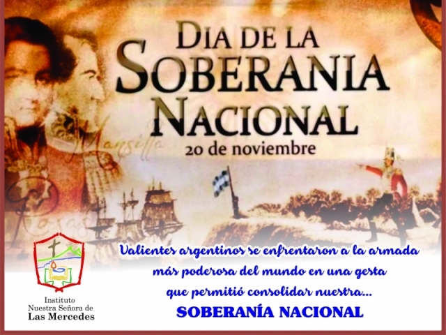 EVOCAMOS EL DIA DE LA SOBERANIA DE LA MANO DE NIVEL SECUNDARIO