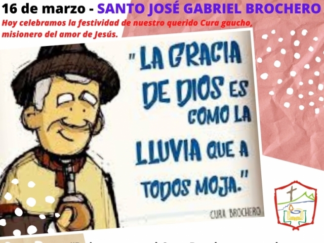 16 de marzo - Santo José Gabriel Brochero 
