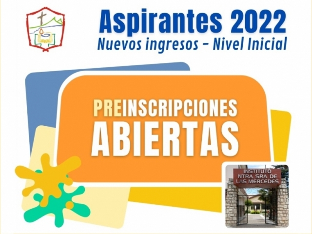 PREINSCRIPCIONES 2022 - ASPIRANTES NIVEL INICIAL